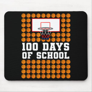 Alfombrilla De Ratón 100º día de la escuela Baloncesto Niños 100 días d