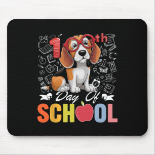 Alfombrilla De Ratón 100º Día Escolar Beagle Dog Gles 100 Días