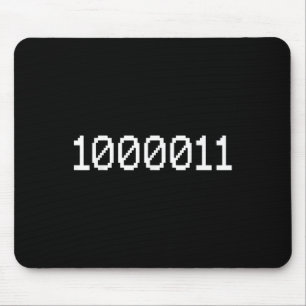 Alfombrilla De Ratón 1000011 Código Binario Para 67 Meme Divertido De T