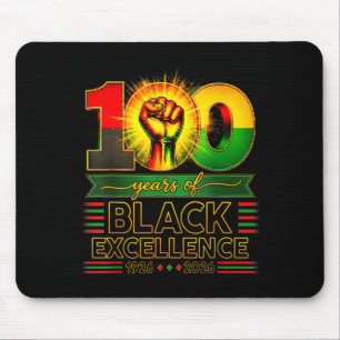 Alfombrilla De Ratón 100 años de excelencia negra Centenario de la hist