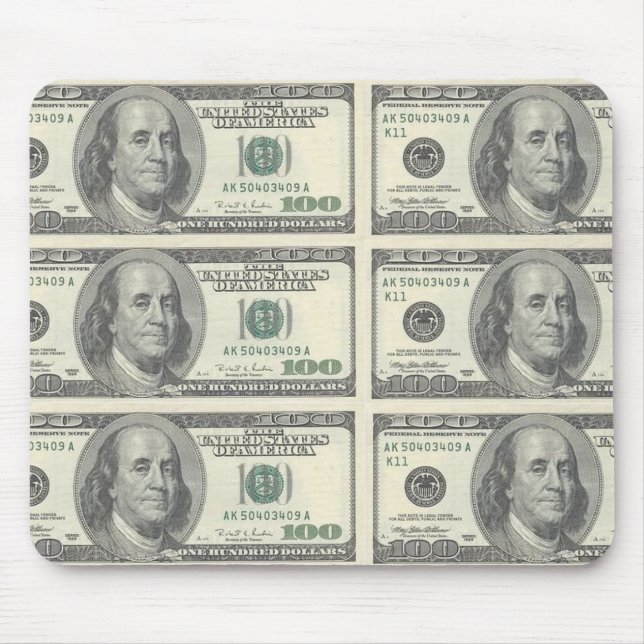 Alfombrilla De Ratón $100 Bill Mousepad (Frente)