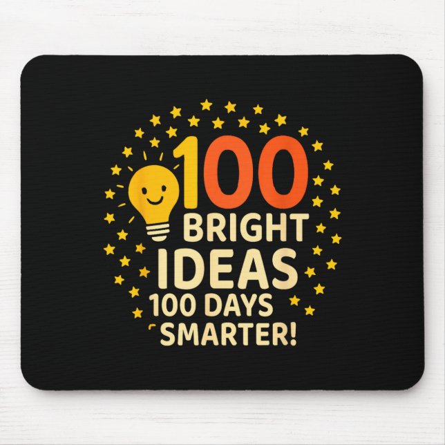 Alfombrilla De Ratón 100 Bright Ideas 100 Days Smarter Design, 100 Days (Frente)