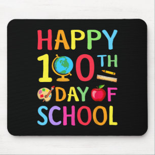 Alfombrilla De Ratón 100° Día De La Escuela 100 Días De Maestra Escolar