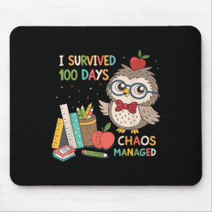 Alfombrilla De Ratón 100° Día de la Escuela - Sobreviví a 100 días - Ca
