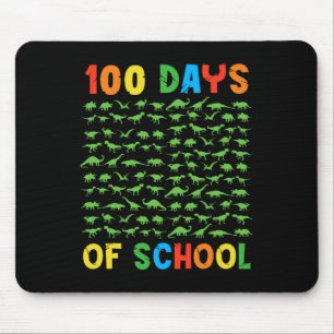 Alfombrilla De Ratón 100° Día de los Niños Maestros 100 Días Dinosaurio