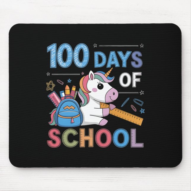 Alfombrilla De Ratón 100° Día Gracioso Profesor y campeón; Estudiante 1 (Frente)