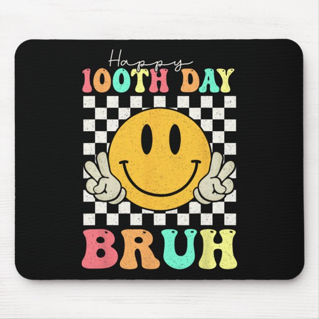 Alfombrilla De Ratón 100 días Bruh Smile 100 días a escolares (Frente)