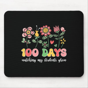 Alfombrilla De Ratón 100 días cultivando flores de boho