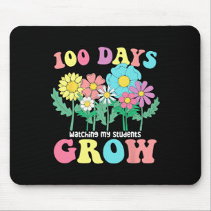 Alfombrilla De Ratón 100 días cultivando flores de boho profesora 100 d