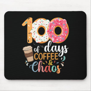 Alfombrilla De Ratón 100 días de café y de caos profesor 100 días Sch