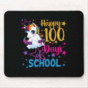Alfombrilla De Ratón 100 Días De Chicas De Unicornio Escolares