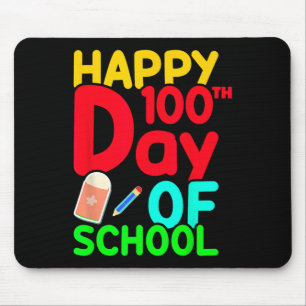 Alfombrilla De Ratón 100 días de clase 100 días de alumnos educados