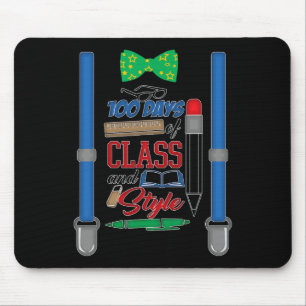 Alfombrilla De Ratón 100 días de clase y estilo - niños 100 días de sc