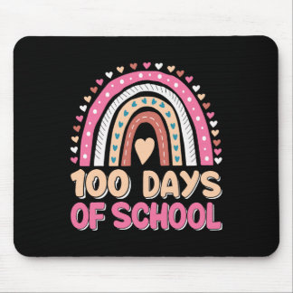 Alfombrilla De Ratón 100 días de clases Chicas de niños arcoiris