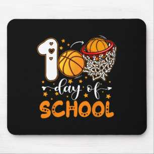 Alfombrilla De Ratón 100 días de clases de baloncesto infantil