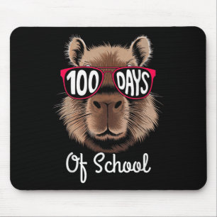 Alfombrilla De Ratón 100 días de clases Guay Capybara 100 días más inte