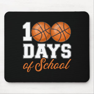 Alfombrilla De Ratón 100 días de clases para estudiante de baloncesto d