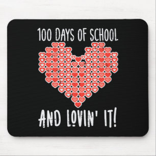Alfombrilla De Ratón 100 Días De Colegio Amante Ti Corazones Día de San