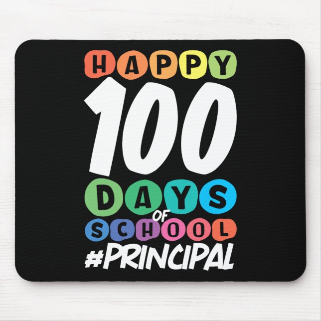 Alfombrilla De Ratón 100 Días De Director Escolar (Frente)
