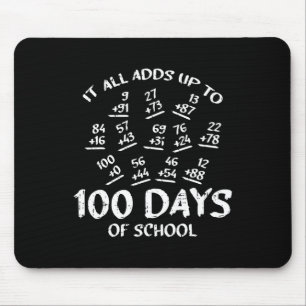Alfombrilla De Ratón 100 Días De Enseñanza De Matemáticas Escolares Gua