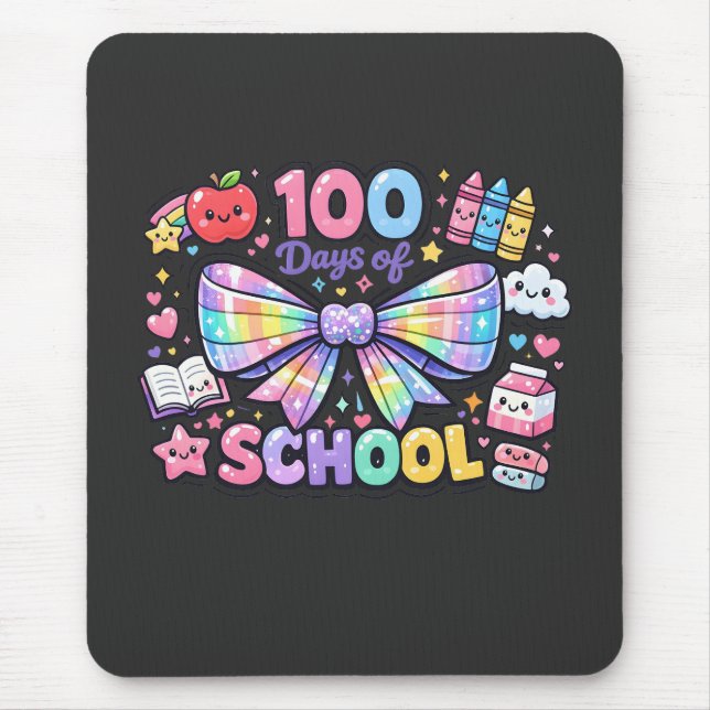 Alfombrilla De Ratón 100 Días De Escuela  (Frente)