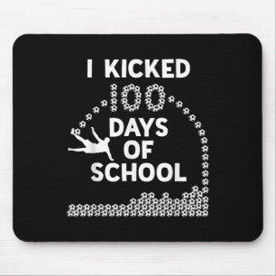 Alfombrilla De Ratón 100 días de escuela de fútbol infantil 100 días