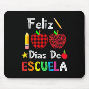 Alfombrilla De Ratón 100 Dias De Escuela Español Felices 100 Días De Sc