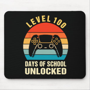 Alfombrilla De Ratón 100 Días De Escuela Niños De Videojuegos Jugadores