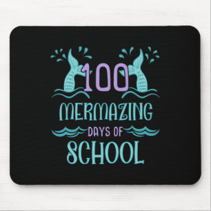 Alfombrilla De Ratón 100 Días De Escuela Para Chicas Regalo De Sirena