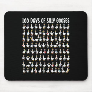 Alfombrilla De Ratón 100 Días De Gansos Tontos Divertido 100º Día De Es