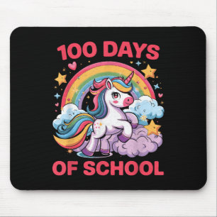 Alfombrilla De Ratón 100 Días De Maestra De Chicas De Unicornio