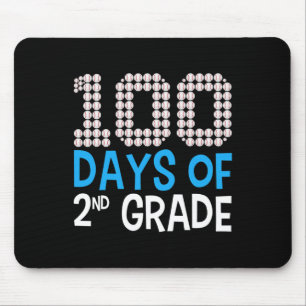 Alfombrilla De Ratón 100 Días De Segundo Grado Deporte De Béisbol 100º 