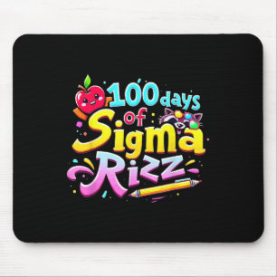 Alfombrilla De Ratón 100 Días De Sigma Rizz Cien Días Escolares