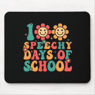Alfombrilla De Ratón 100 Días De Terapia Del Habla Escolar Groovy Slp E
