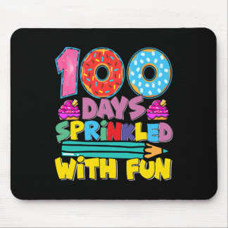 Alfombrilla De Ratón 100 Días Escolares Esparcidos Con Torta Divertida
