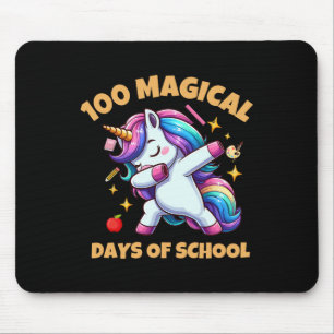 Alfombrilla De Ratón 100 días mágicos de la escuela Unicornio