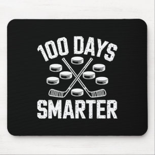 Alfombrilla De Ratón 100 días más inteligente Hockey 100º día de escuel