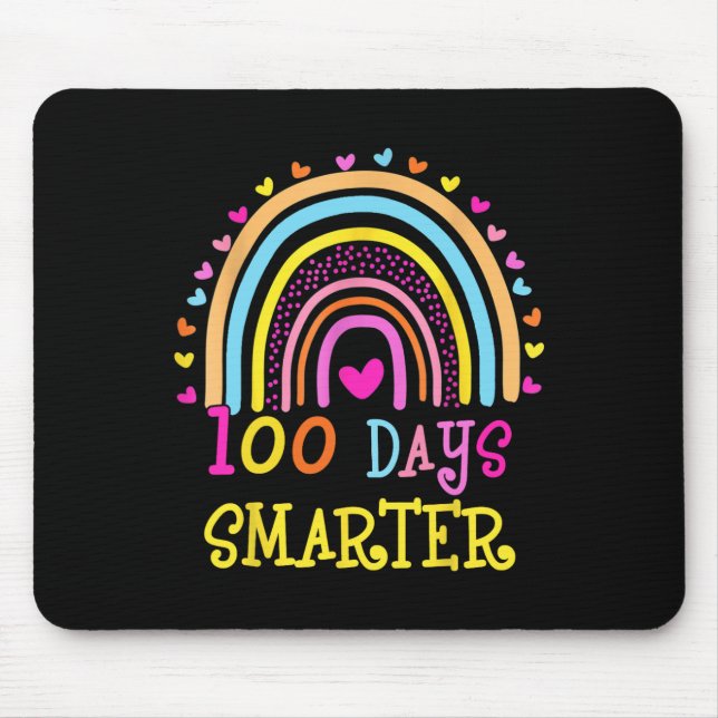 Alfombrilla De Ratón 100 Días Más Inteligentes En El Arcoiris (Frente)