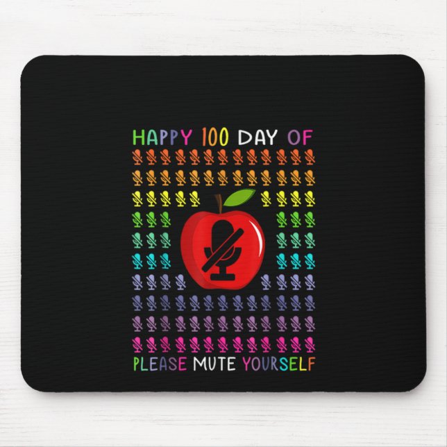 Alfombrilla De Ratón 100 Días, Por Favor, Muéstrate 100 Días De Virt (Frente)