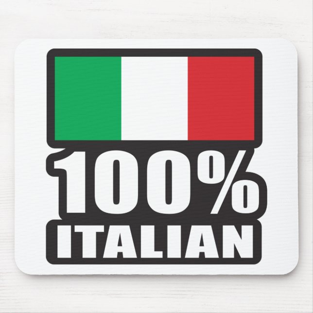 Alfombrilla De Ratón 100% italiano (Frente)