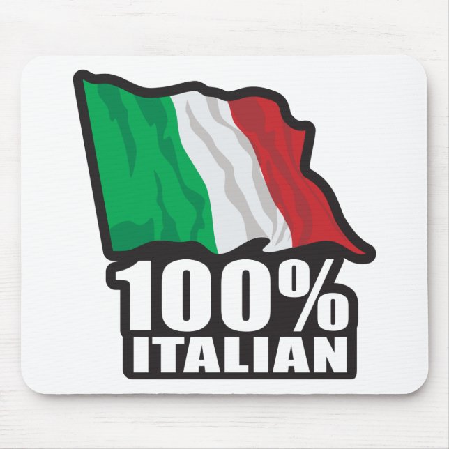 Alfombrilla De Ratón 100% italiano (Frente)
