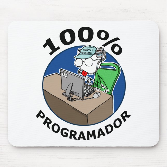 Alfombrilla De Ratón 100% Programador (Frente)