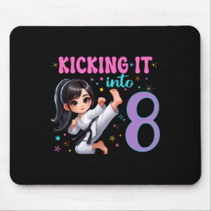 Alfombrilla De Ratón 10.º cumpleaños Chica-Fiesta de Artes Marciales Ka