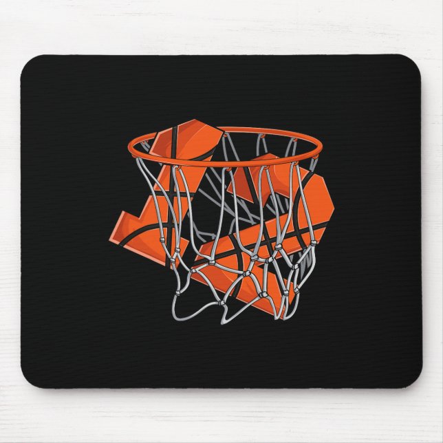 Alfombrilla De Ratón 12.º cumpleaños de niños de baloncesto (Frente)