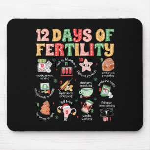 Alfombrilla De Ratón 12 Días De Fertilidad Enfermera De Fecundación In