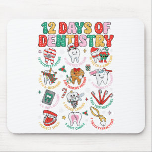 Alfombrilla De Ratón 12 Días De Navidades De Odontología Dental Squad C