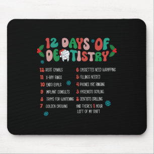 Alfombrilla De Ratón 12 Días De Navidades De Odontología Dentista Hygie