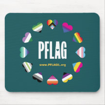 12 Mousepad de PFLAG en círculo cardíaco