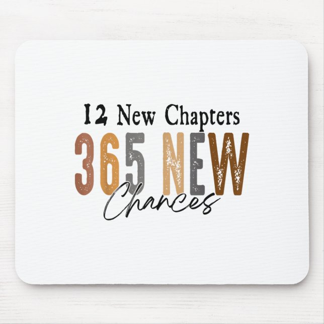 Alfombrilla De Ratón 12 New Chapters 365 New Chances Family  (Frente)