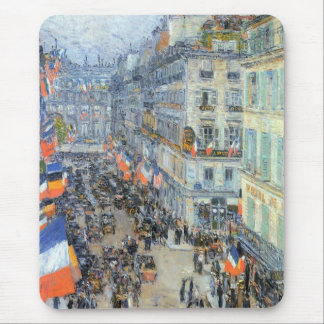Alfombrilla De Ratón 14 de julio, calle Daunou por Childe Hassam